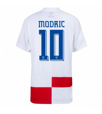 Croatia Luka Modric #10 Replica Home Stadium Shirt Euro 2024 Short Sleeve